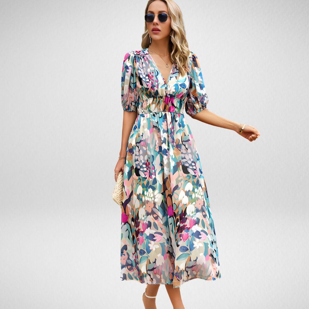 😍 Bold Garden Dress 🌼
