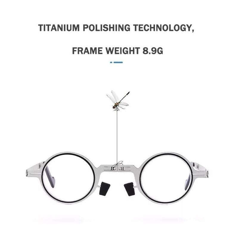 🔥2022🔥Супер ярки титаниеви сгъваеми очила без винтове