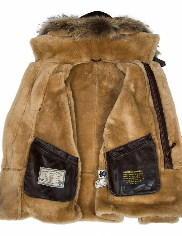 JAQUETA PILOTO DE PELE DE CARNEIRO B-7 ARCTIC PARKA ART.208