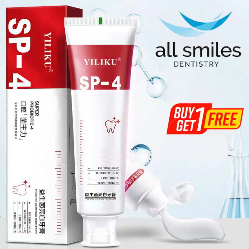 (❤️HOT SALE- 49% OFF) All Smiles - Creme dental probiótico para clareamento e remoção de manchas
