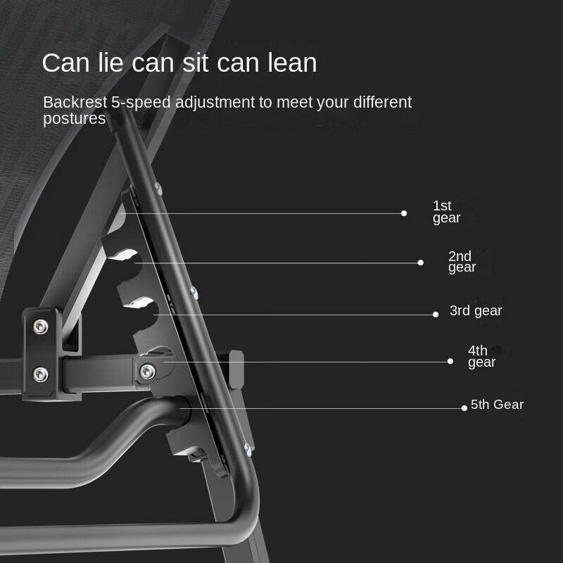 Explosive Models Durable Lightweight Foldable Triple Folding Bed Lounge Chair for Outdoor Park and Beach