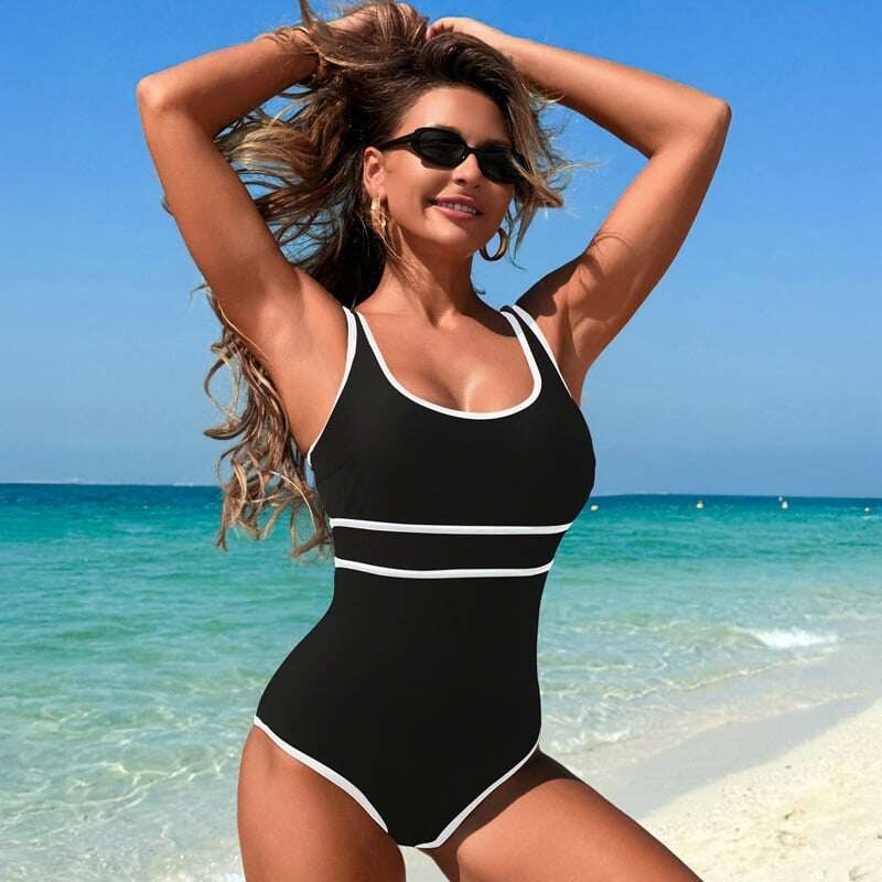 2025 Print One Piece Swimsuit Set