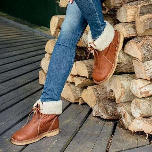 Wodoodporne buty z wełnianą wyściółką