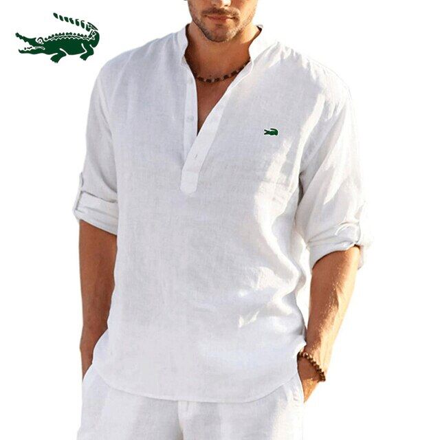 camisa de algodão havaiana