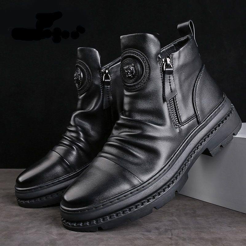 🔥Oferta por tempo limitado 49% DE DESCONTO🔥Botas Martin de couro feitas à mão italianas