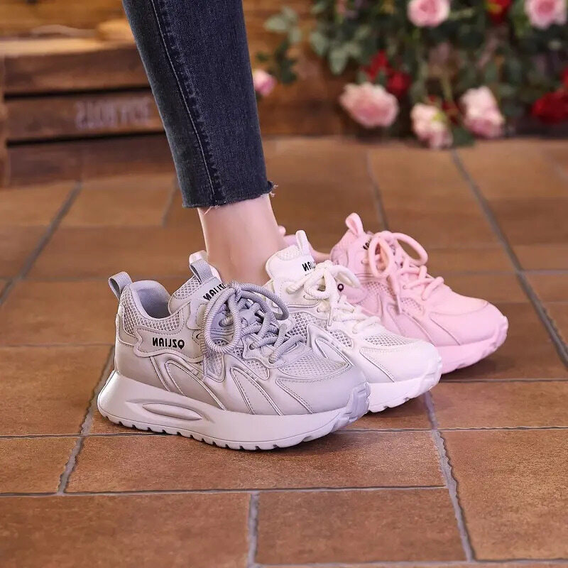 【35-40】2024 verão nova malha respirável sapatos desportivos femininos