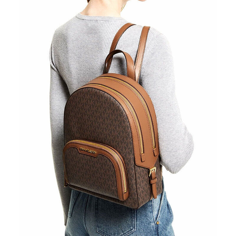 Michael Kors  Medium Plecak Logo-ciemny brąz