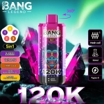 Bang Legend 120K Blueberry Raspberry & Peach Mango Watermelon & Cherry Coke & Grape Blackberry Ice & Mango Peach Apricot
