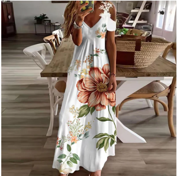 Лято 2022 Бохемска дълга рокля
