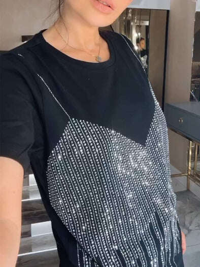 Conjunto de duas peças Hot Diamond casual top