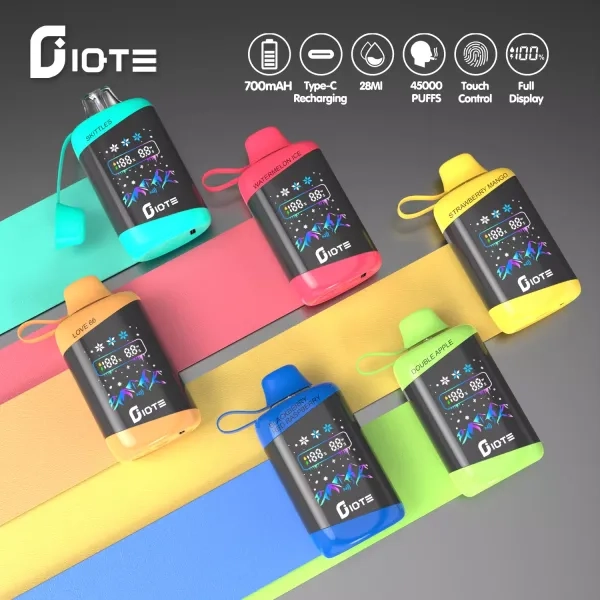 IQTE 45000 Puffs Digital Screen Rechargeable Disposable Vape