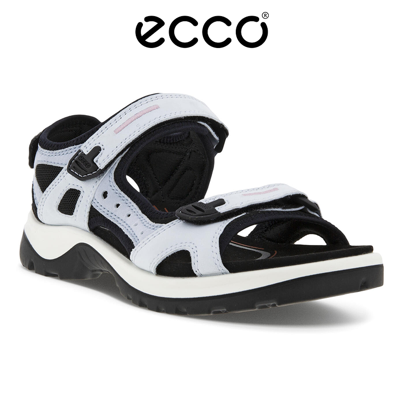 ECCO Verão 2025 Últimos Sapatos Femininos Sandálias de Couro