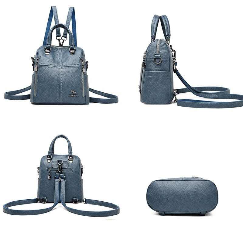 MOCHILA DE COURO FEMININA - ATMOSFERA