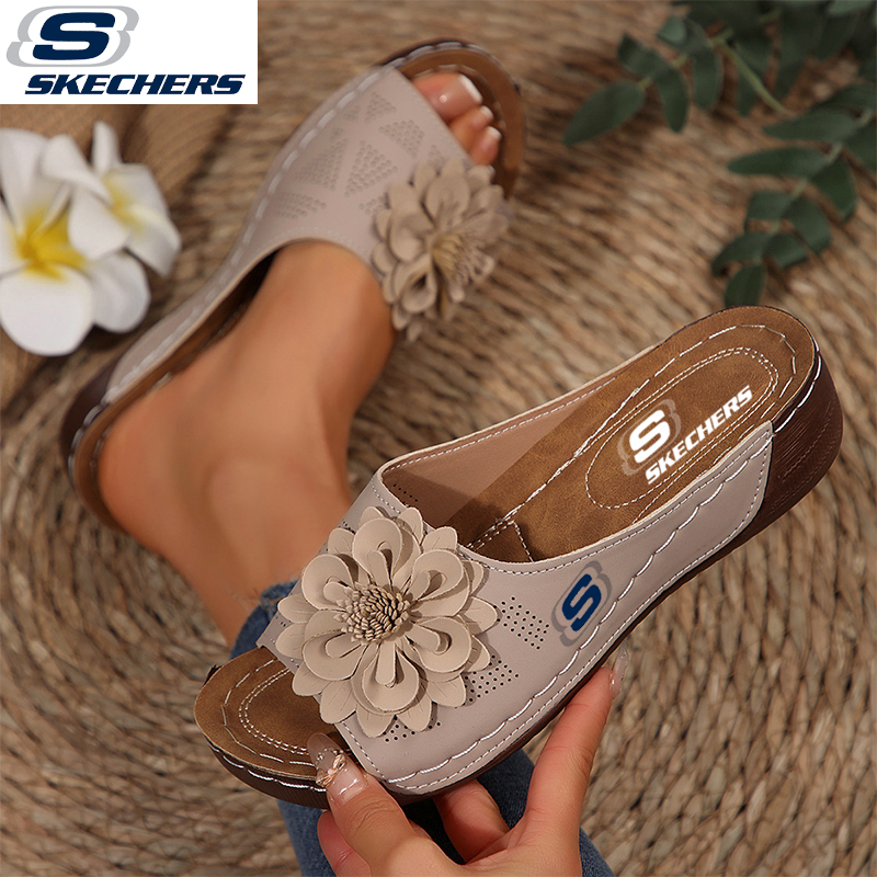 Najlepsze damskie sandały ortopedyczne SKECHERS® ze skóry w kwiaty w 2025 r.