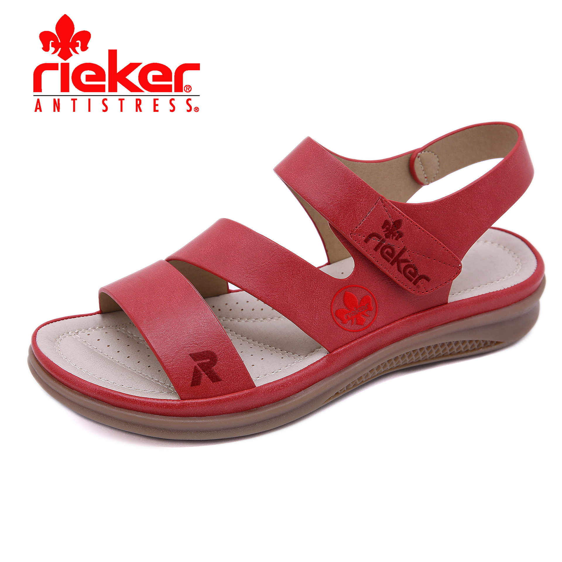 RIEKER® 2025 Vintage Light skórzane sandały