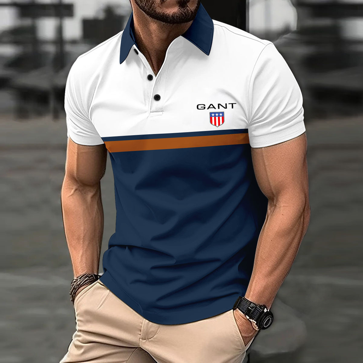 GANT® Męska sportowa koszulka polo