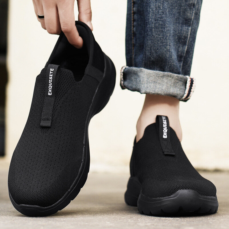 Tênis de caminhada ortopédico masculino para fascite plantar, tênis de caminhada para amortecimento extra e suporte de arco