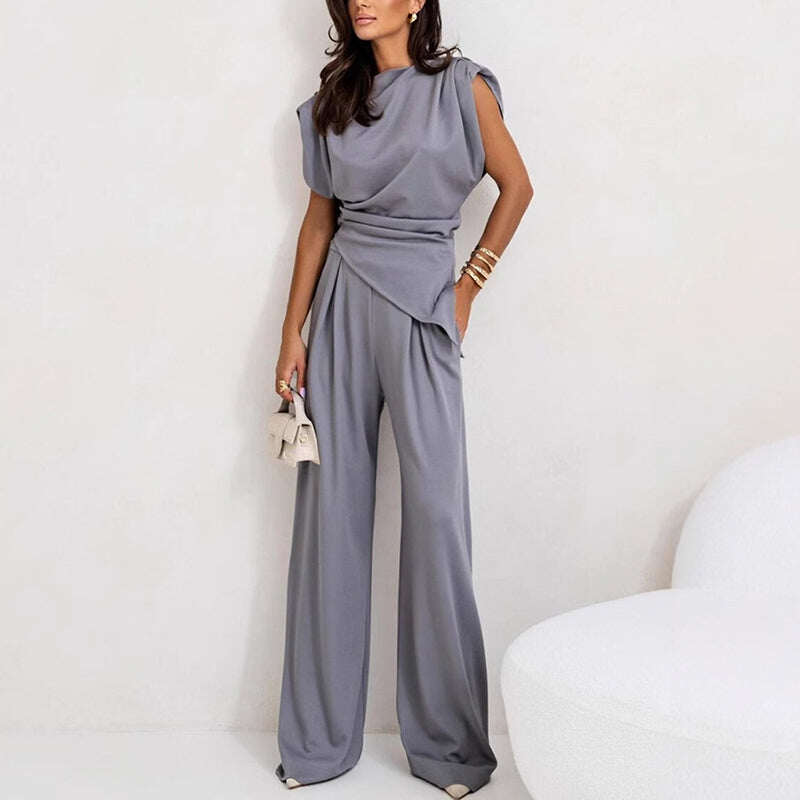Conjunto elegante de uma peça para mulheres