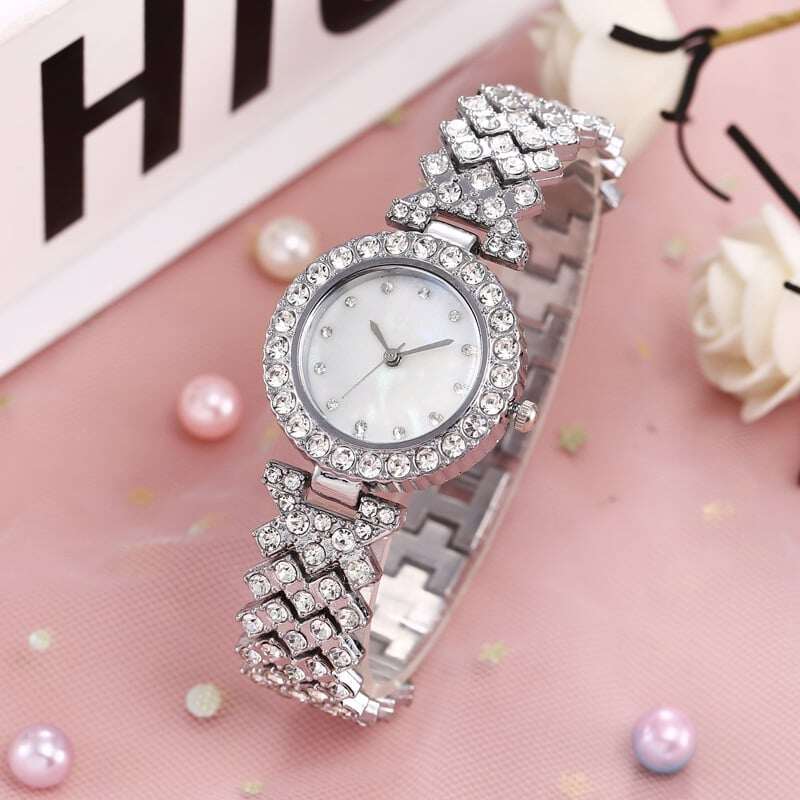🔥49% OFF - Relógio de luxo feminino de platina