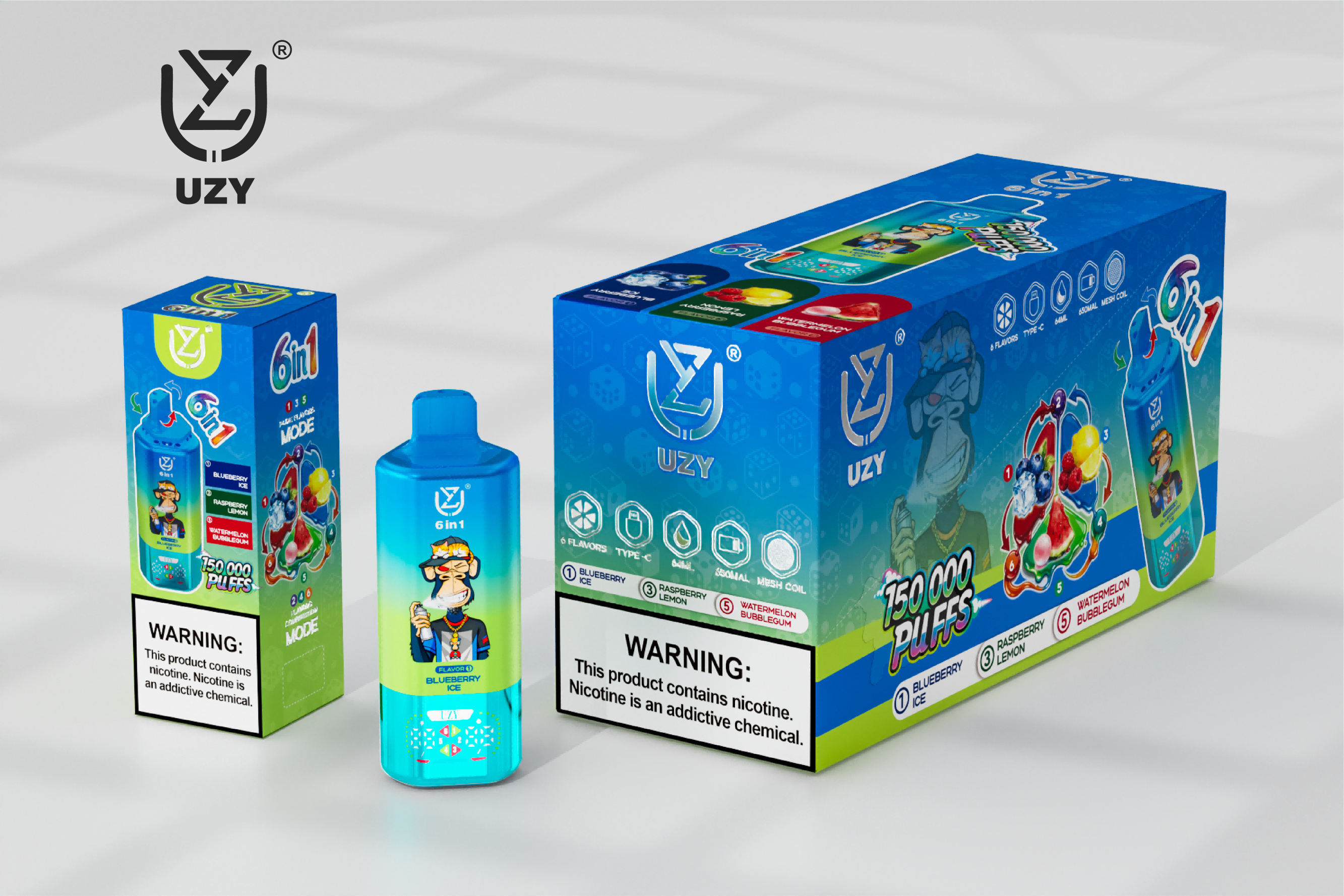 UZY 6 in 1 150000 Puffs2