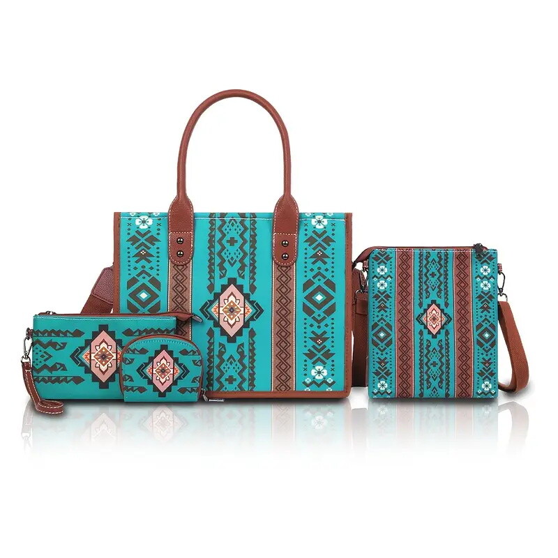 4 darabos Boho Chic táska és válltáska szett