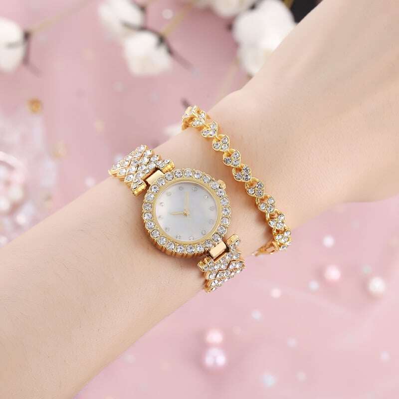 🔥49% OFF - Relógio de luxo feminino de platina