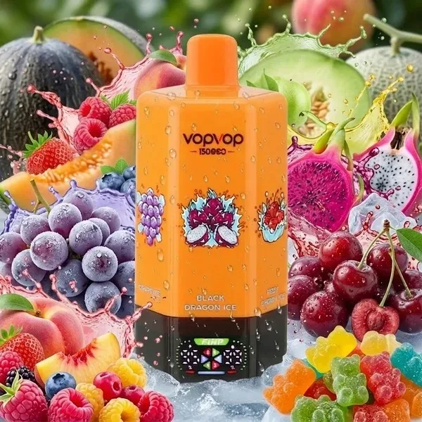 VOPVOP 150.000 Puffs 6 em 1 - Vape Descartável Recarregável com 6 Sabores