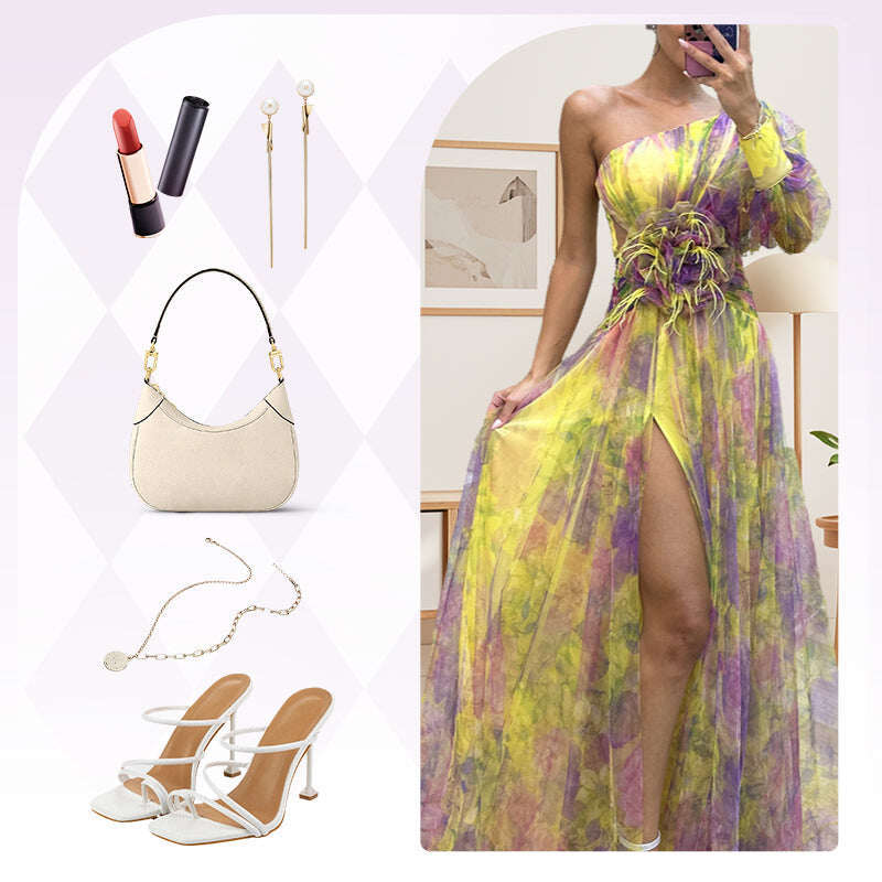 ✨【Elfo Emagrecedor】Vestido Mirage colorblock ✨-GR